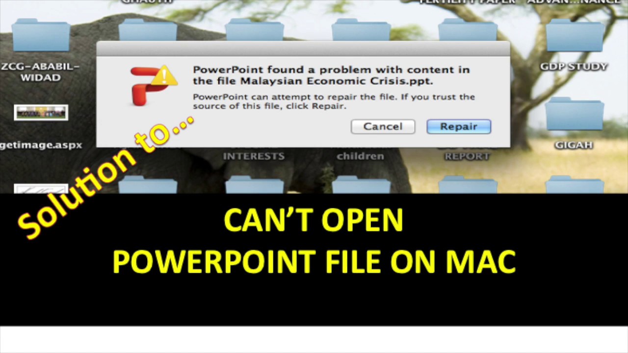 powerpoint for mac startup error